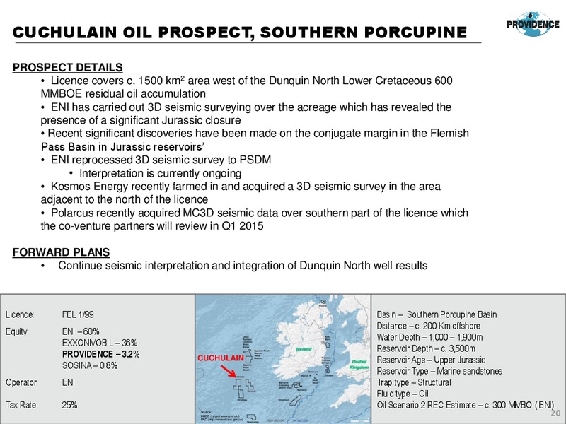 Corporate Presentation – Providence Resources, Inc. – slide 19