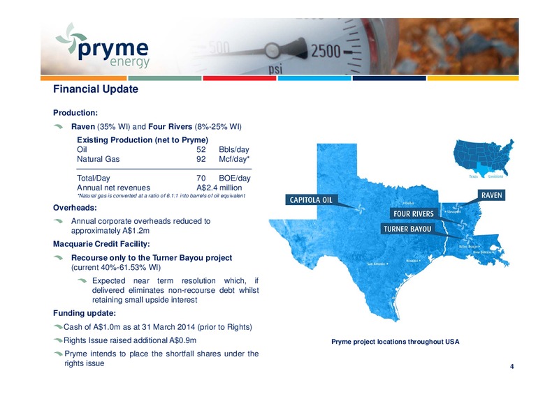 AGM – Pryme Energy Limited – slide 3