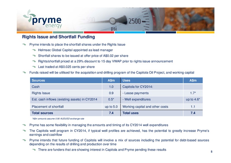 AGM – Pryme Energy Limited – slide 4