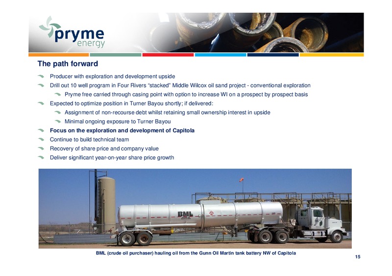 AGM – Pryme Energy Limited – slide 14