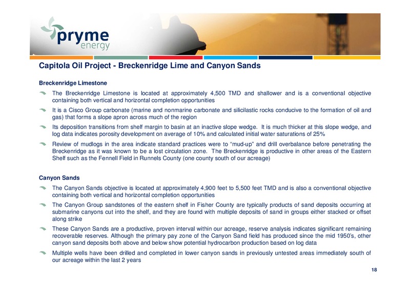 AGM – Pryme Energy Limited – slide 17