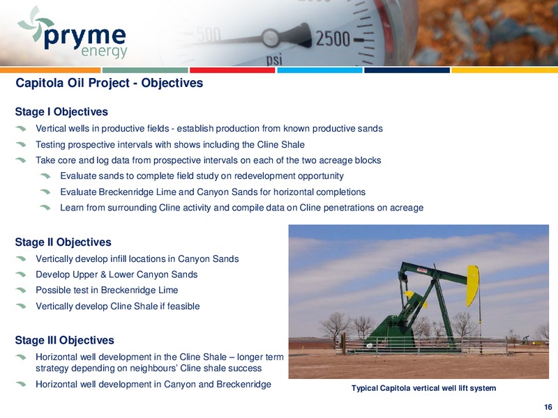 INVESTOR PRESENTATION – Pryme Energy Limited – slide 15