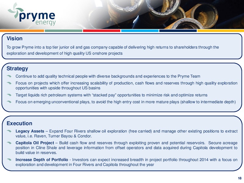 INVESTOR PRESENTATION – Pryme Energy Limited – slide 17