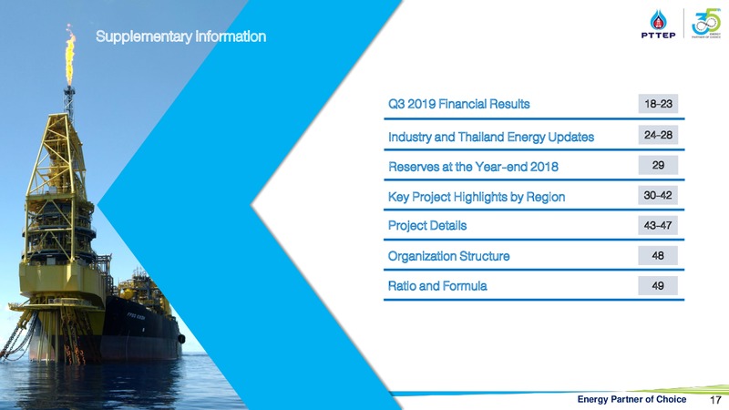 Finansia Investment Conference – PTTEP – slide 16