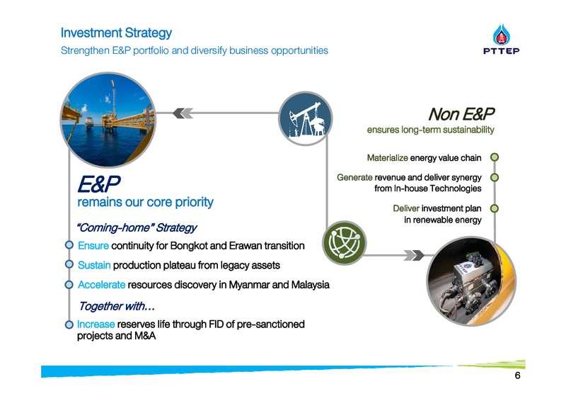 Finansia Investment Conference – PTTEP – slide 6