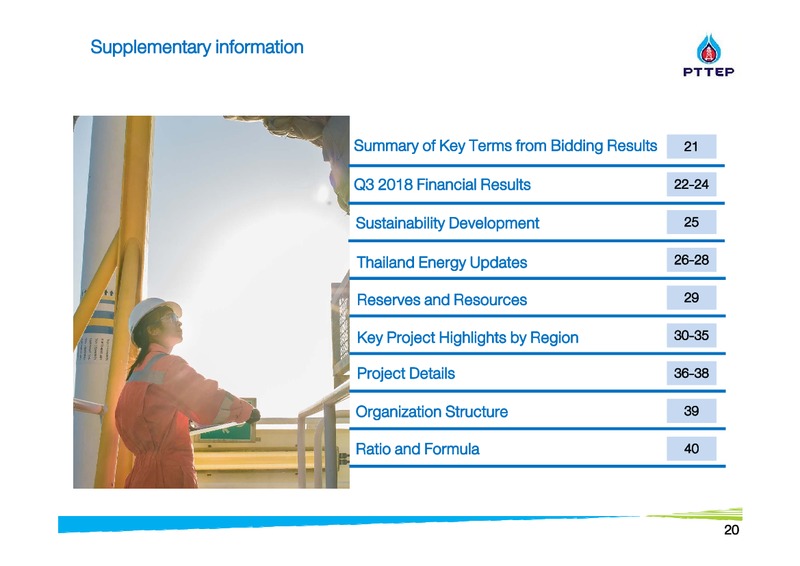 Finansia Investment Conference – PTTEP – slide 20