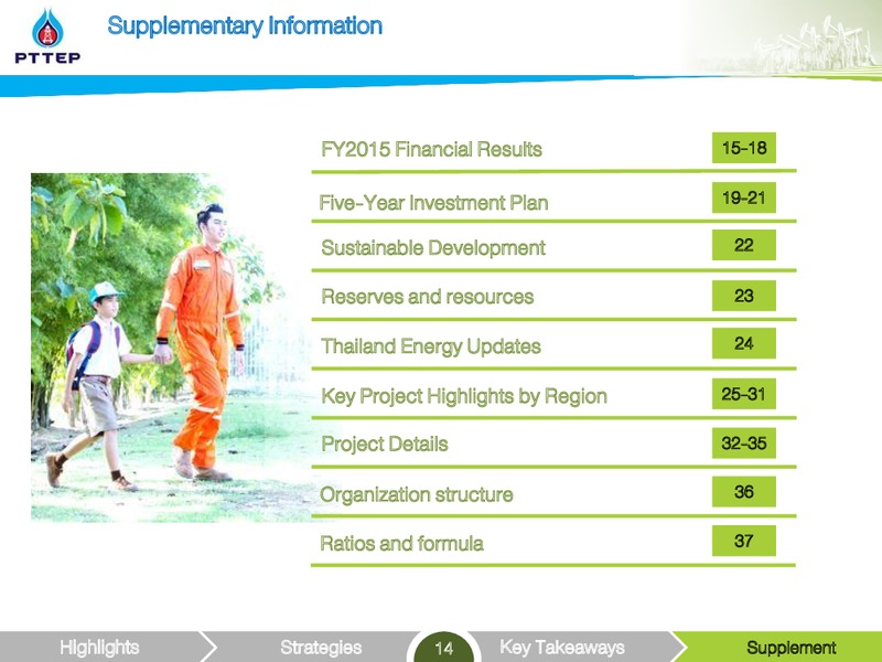 Non deal Roadshow – PTTEP – slide 14
