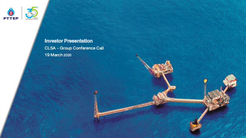 CLSA Group Conference – PTTEP – slide 1