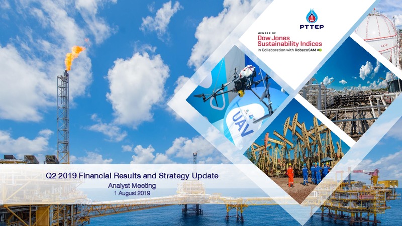 2Q 2019 Financial Results and Strategy Update – PTTEP – slide 1