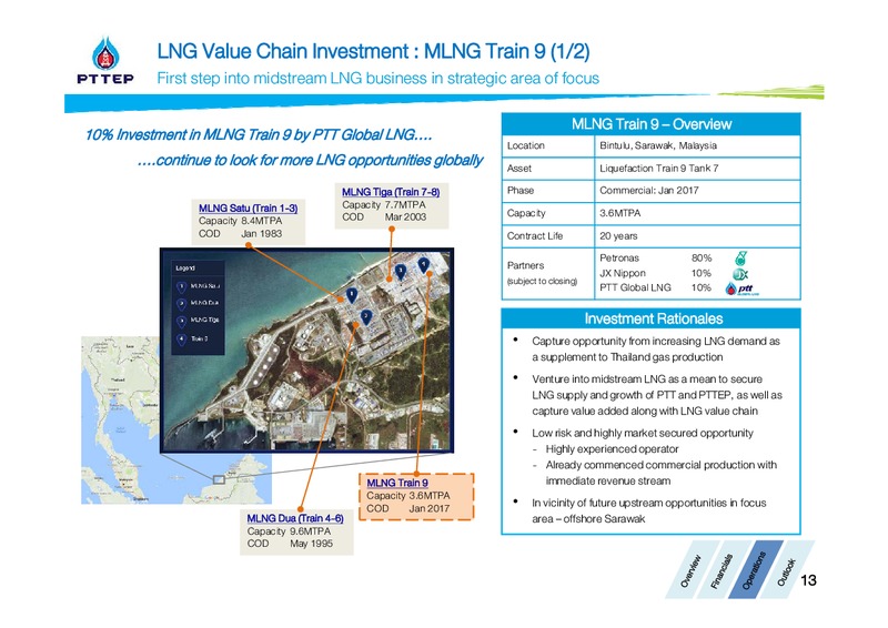 Thailand Focus 2017 – PTTEP – slide 13