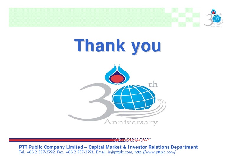 FEBRUARY 2007 INVESTOR PRESENTATION – PTTEP – slide 25