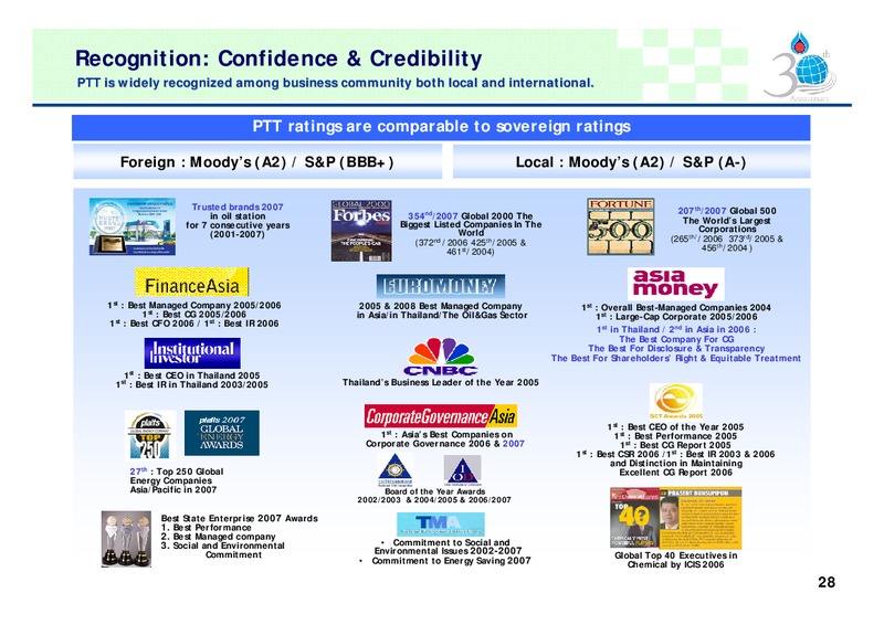 FEBRUARY 2007 INVESTOR PRESENTATION – PTTEP – slide 27