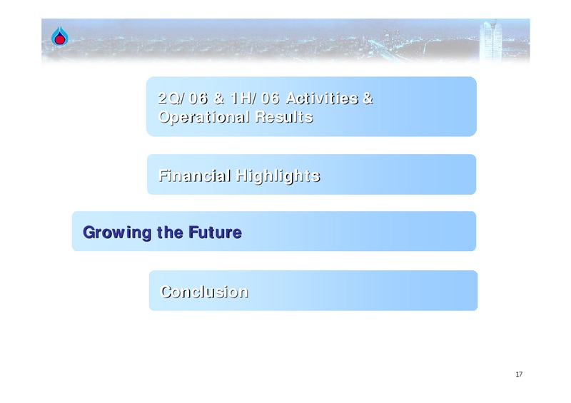 Q2 2006 ANALYST MEETING – PTTEP – slide 16
