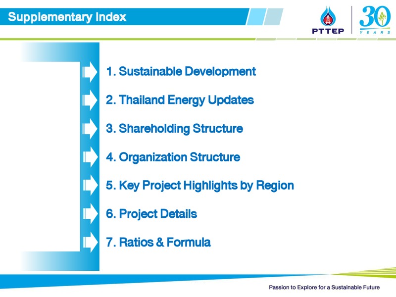 Credit Suisse Investor Conference – PTTEP – slide 19