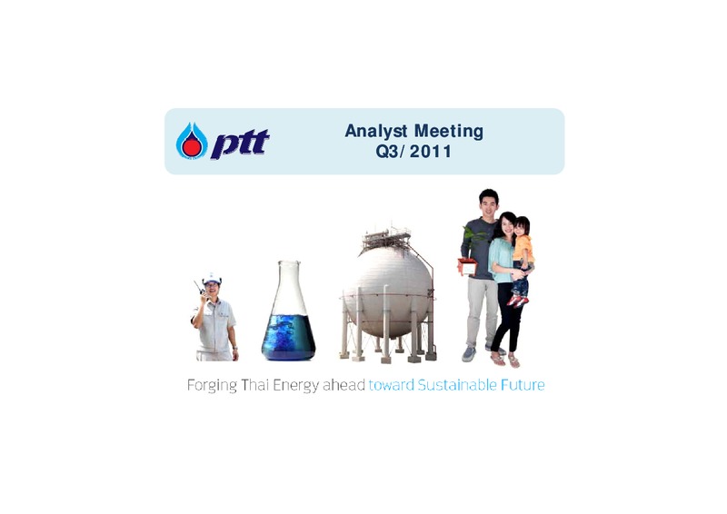 Q3 2011 ANALYST MEETING – PTT Public Company Limited – slide 1