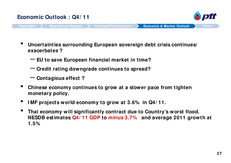 Q3 2011 ANALYST MEETING – PTT Public Company Limited – slide 28