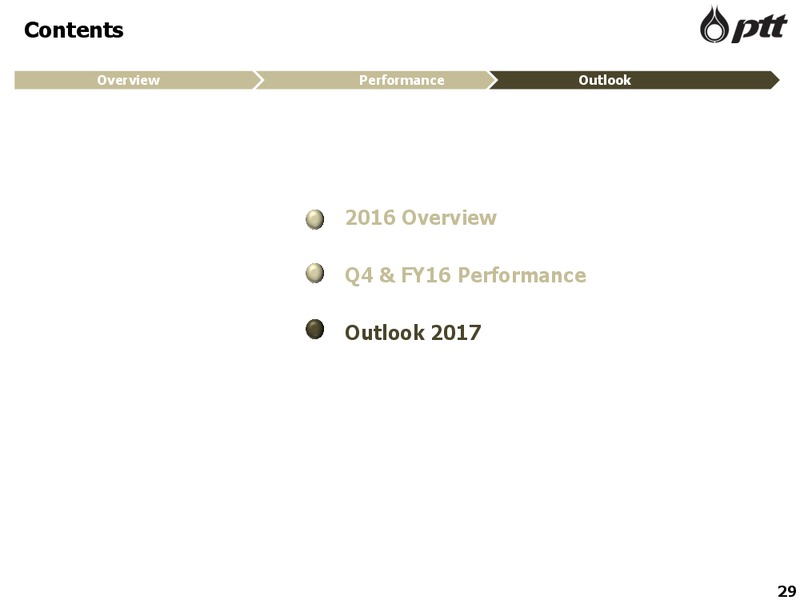 FY 2016 Analyst Meeting – PTT Public Company Limited – slide 30