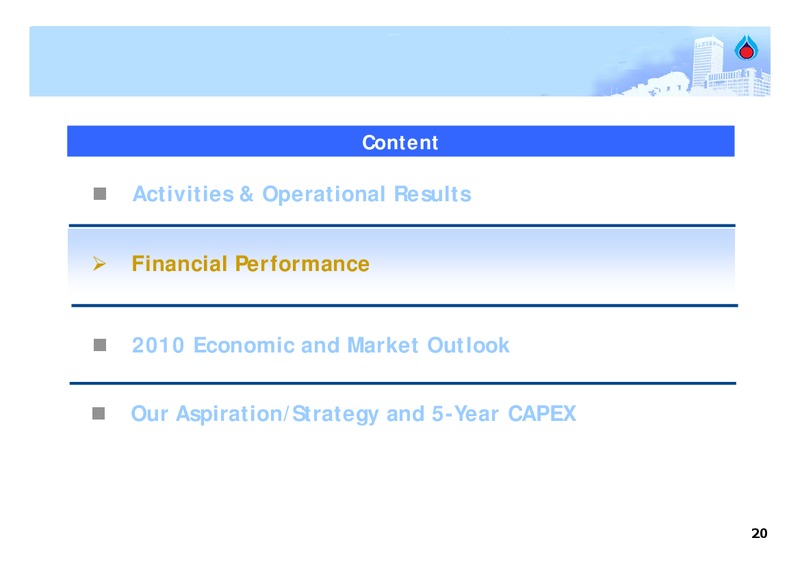 FEBRUARY 2009 ANALYST MEETING – PTT Public Company Limited – slide 19