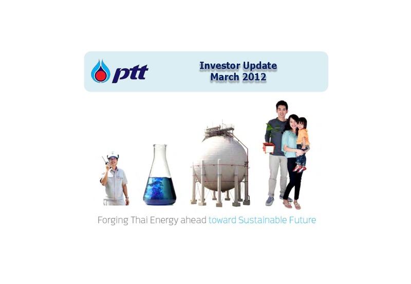 MARCH 2012 INVESTOR UPDATE – PTT Public Company Limited – slide 1