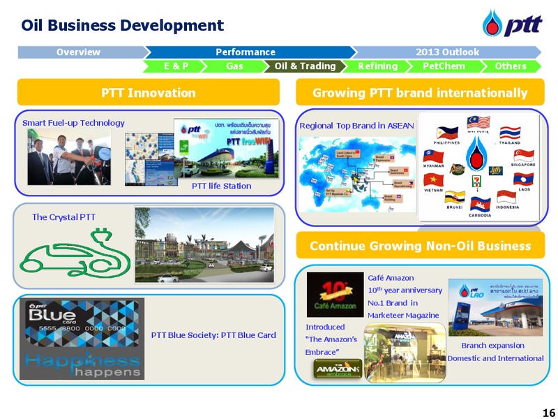 APRIL 2013 INVESTOR UPDATE – PTT Public Company Limited – slide 17