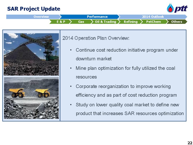 APRIL 2014 INVESTOR UPDATE – PTT Public Company Limited – slide 23