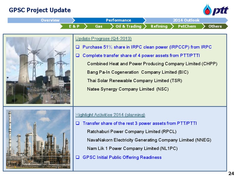 APRIL 2014 INVESTOR UPDATE – PTT Public Company Limited – slide 25