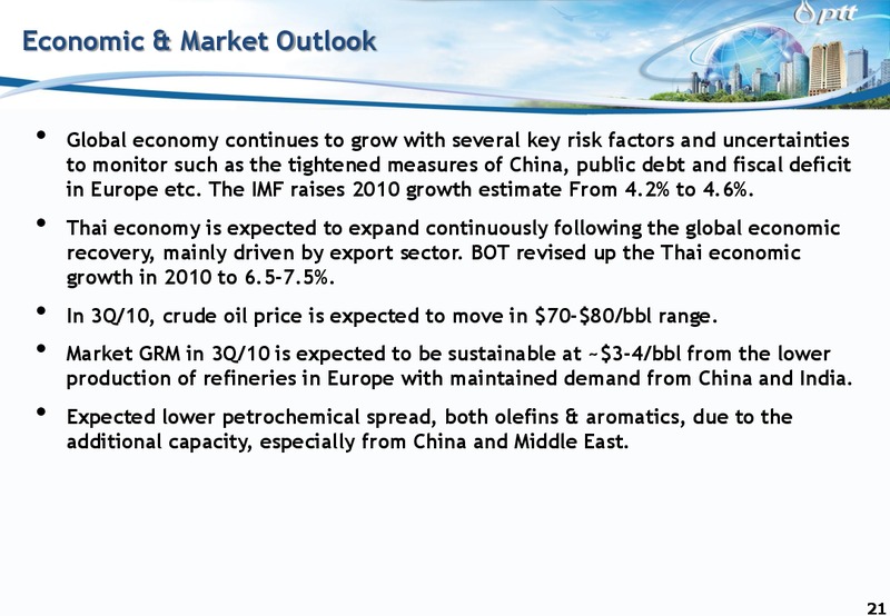 ANALYST MEETING – PTT Public Company Limited – slide 20