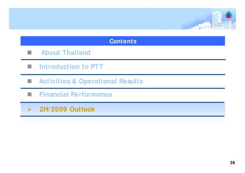 INVESTOR UPDATE – PTT Public Company Limited – slide 35