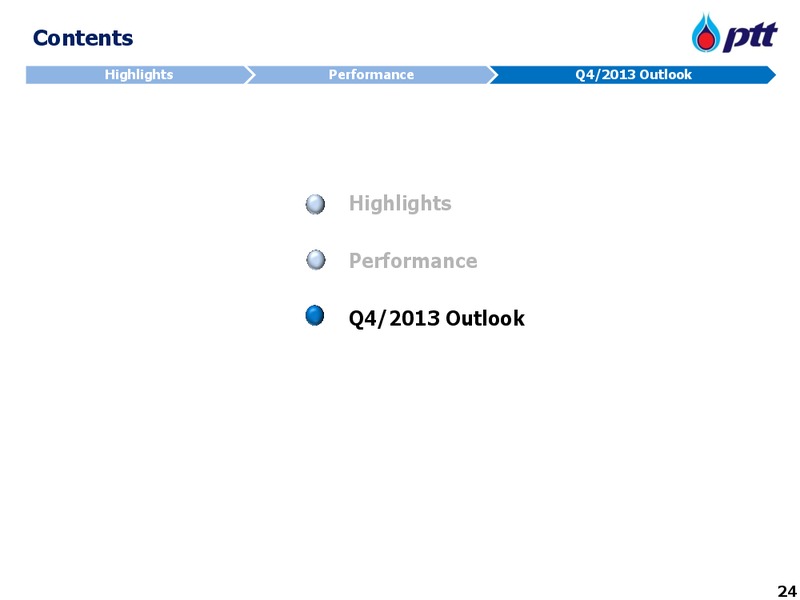 Q3 2013 REPORT – PTT Public Company Limited – slide 25