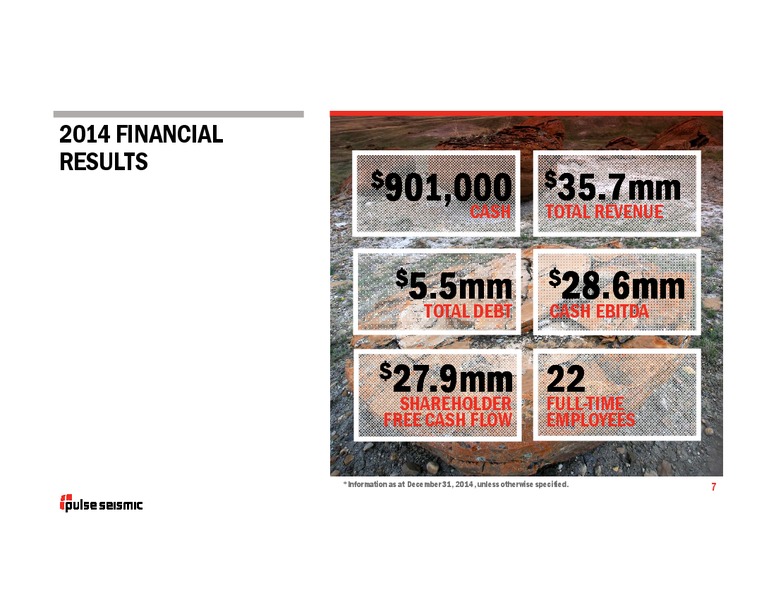 INVESTOR PRESENTATION – Pulse Seismic Inc. – slide 6