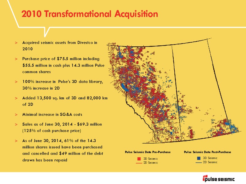 Q2 2014 Presentation – Pulse Seismic Inc. – slide 14