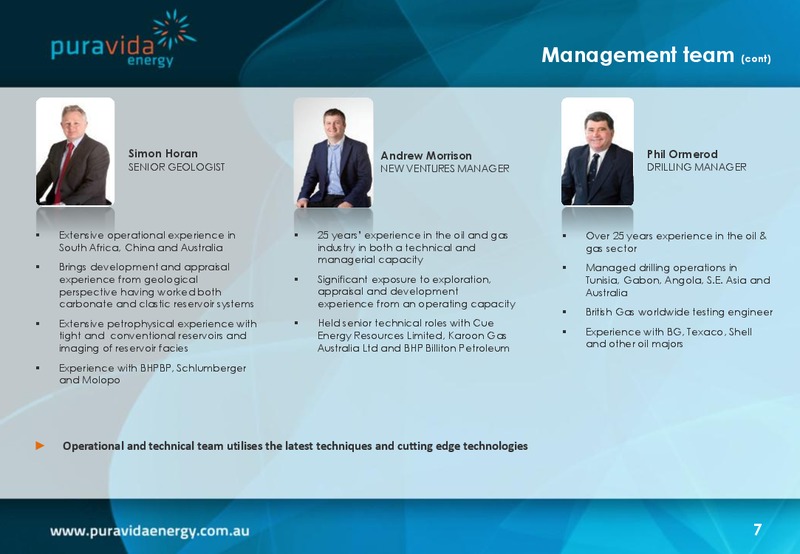 Investor Presentation – Pura Vida Energy Nl – slide 7