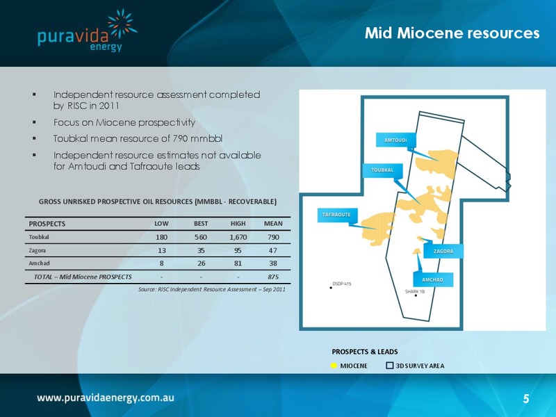 Briefing to analysts & brokers – Pura Vida Energy Nl – slide 5