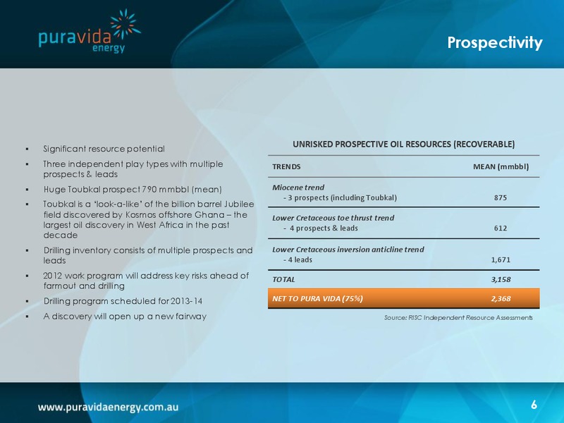Investor Presentation – Pura Vida Energy Nl – slide 6