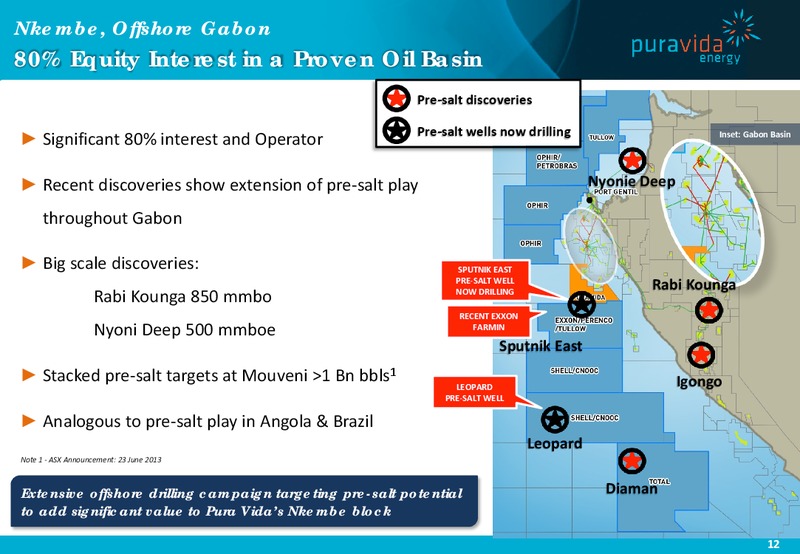 Good Oil Conference Fremantle – Pura Vida Energy Nl – slide 12
