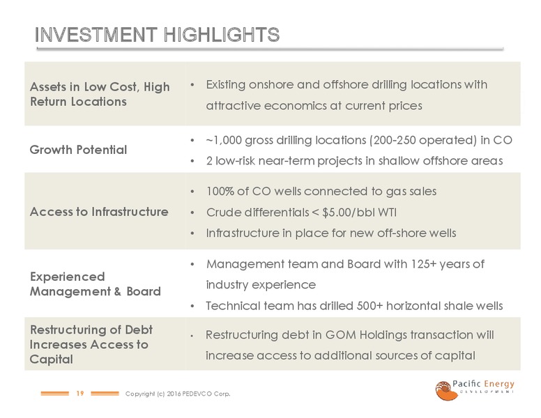 Noble Financial Capital Markets Equity Conference – Pacific Energy Development – slide 18