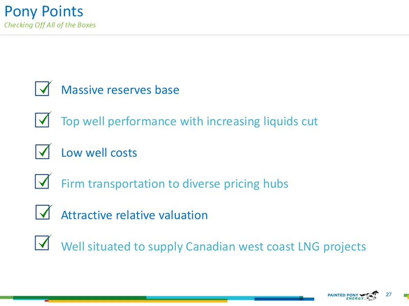 August 2018 Investor Presentation – Painted Pony Energy Ltd. – slide 27