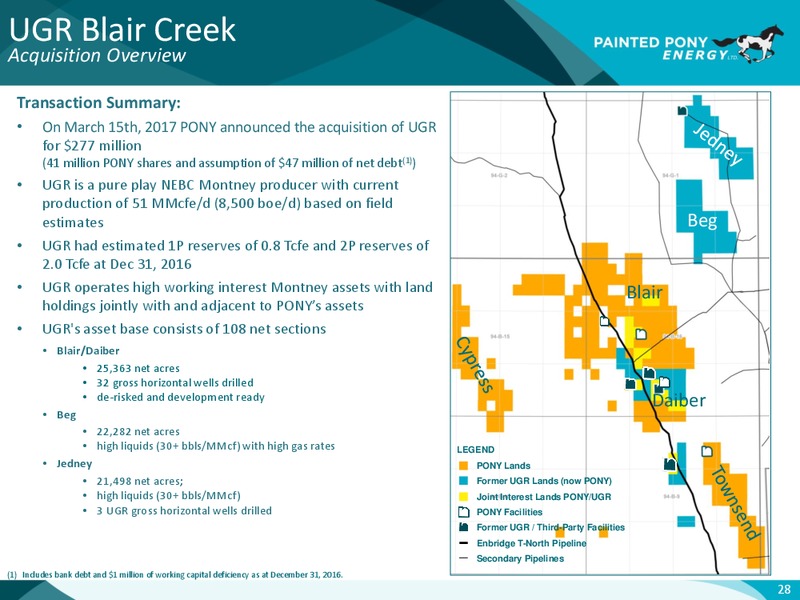 August 2017 Corporate Presentation – Painted Pony Energy Ltd. – slide 28