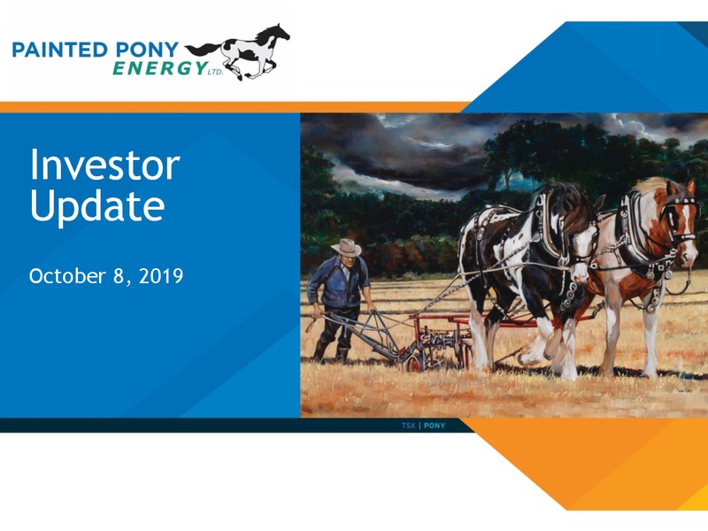 October 2019 Investor Presentation – Painted Pony Energy Ltd. – slide 1
