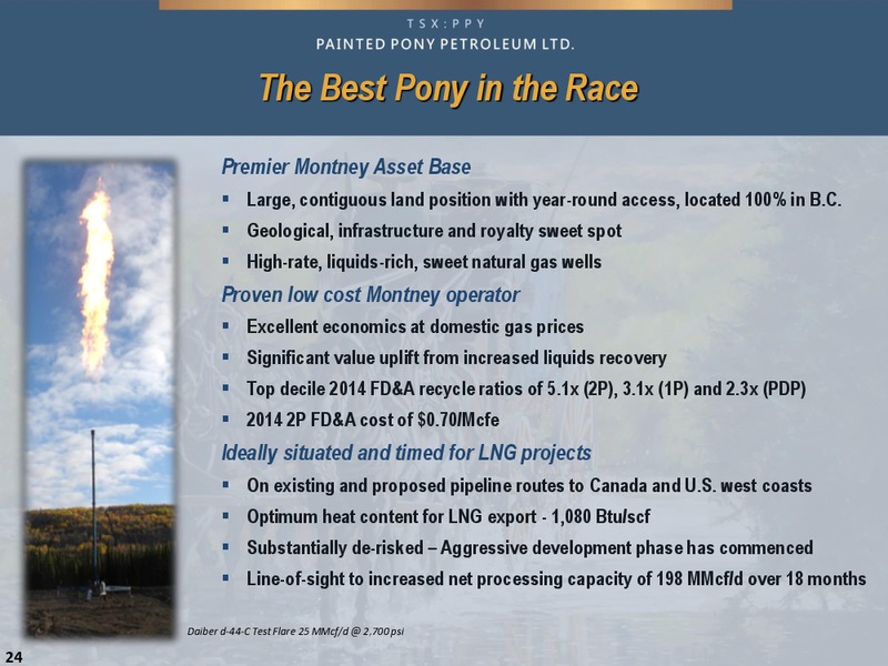 JULY 2015 INVESTOR PRESENTATION – Painted Pony Petroleum Ltd – slide 24