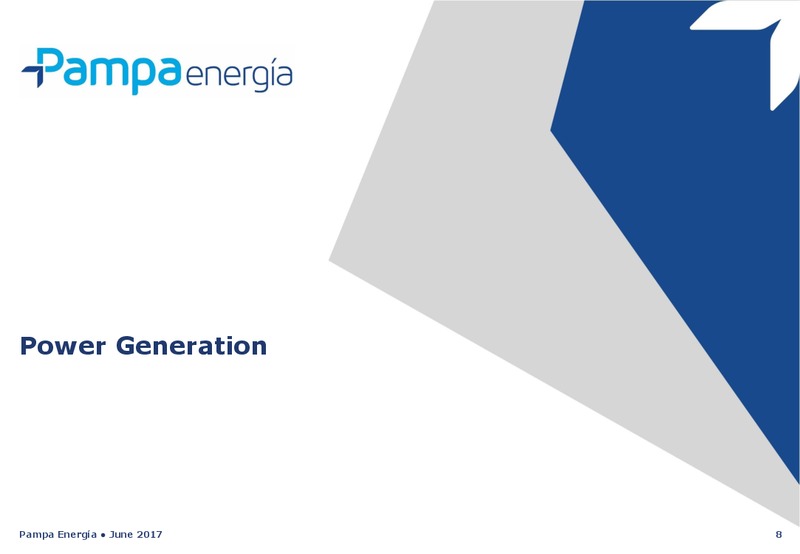 June 2017 Investor Presentation – Pampa Energia SA – slide 7