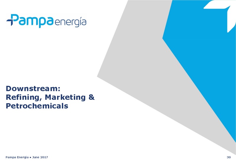 June 2017 Investor Presentation – Pampa Energia SA – slide 29