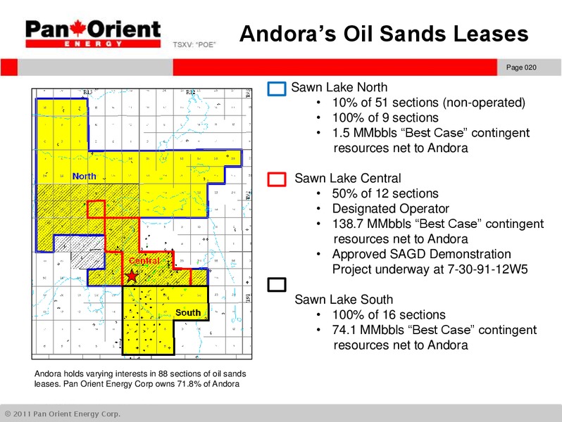 JUNE 2015 INVESTOR PRESENTATION – Pan Orient Energy – slide 19