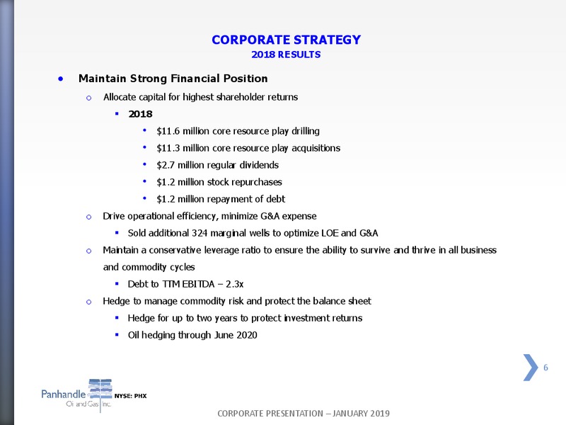 January 2019 Corporate Presentation – Panhandle Oil and Gas Inc. – slide 5