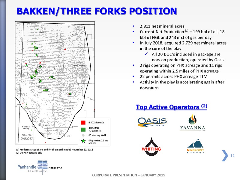 January 2019 Corporate Presentation – Panhandle Oil and Gas Inc. – slide 11