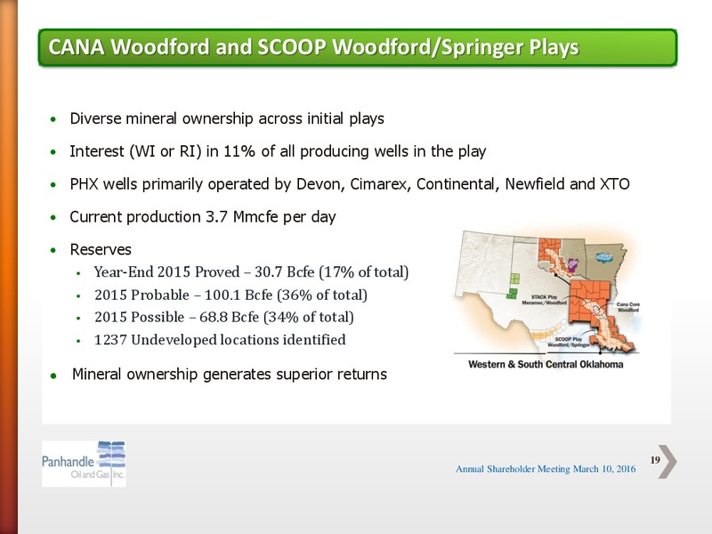 Annual Shareholder Meeting – Panhandle Oil and Gas Inc. – slide 18