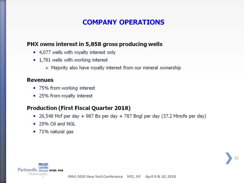 IPAA Oil and Gas Investment Symposium – Panhandle Oil and Gas Inc. – slide 14