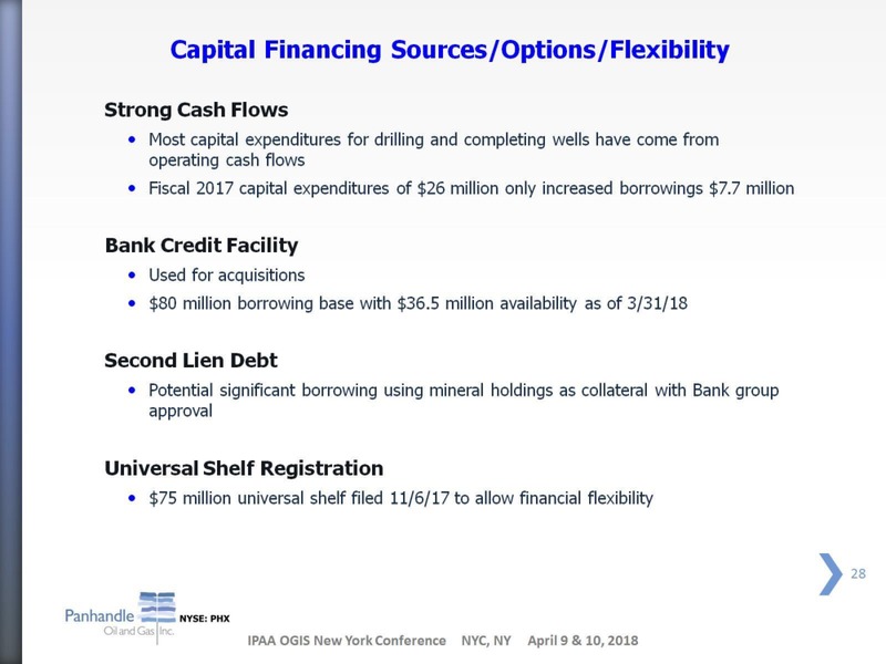IPAA Oil and Gas Investment Symposium – Panhandle Oil and Gas Inc. – slide 27