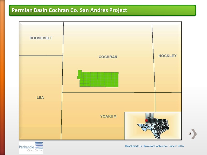 Benchmark One on One Investor Conference – Panhandle Oil and Gas Inc. – slide 17