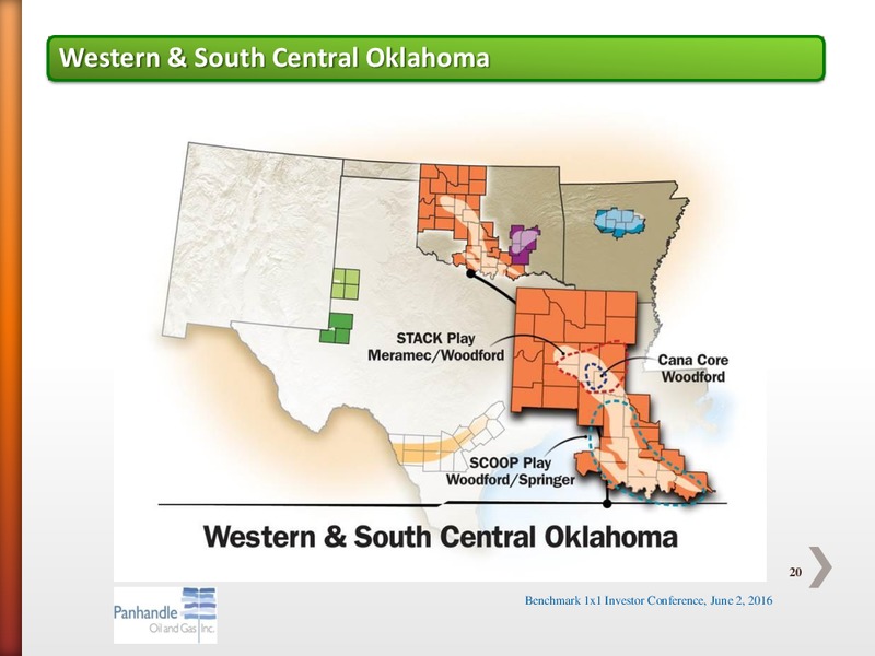 Benchmark One on One Investor Conference – Panhandle Oil and Gas Inc. – slide 19